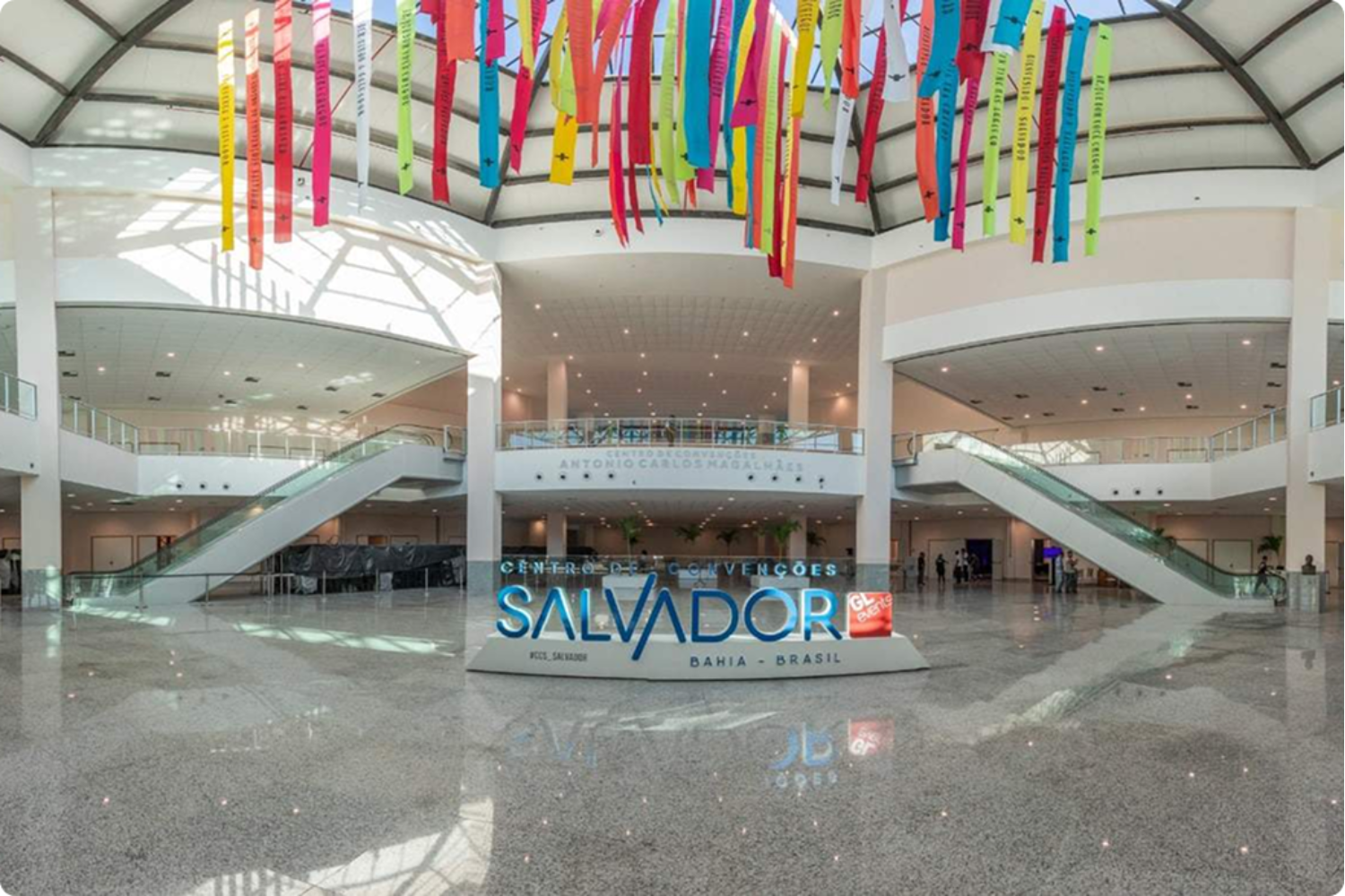 Vibrant luxury Interior with colorful stone accents